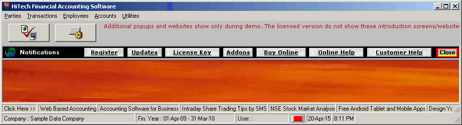 Share Accounting Software, Accounting Software for Various Business Segments, Accounting Software, Accounting software is computer software that records and processes accounting. Accounting software is typically composed of various modules like customer, supplier, invoicing